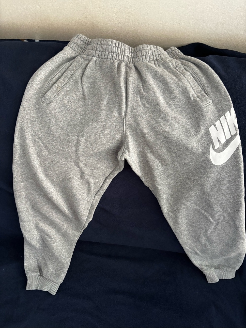 Nike Kids' Gray Fleece Jogger Pants